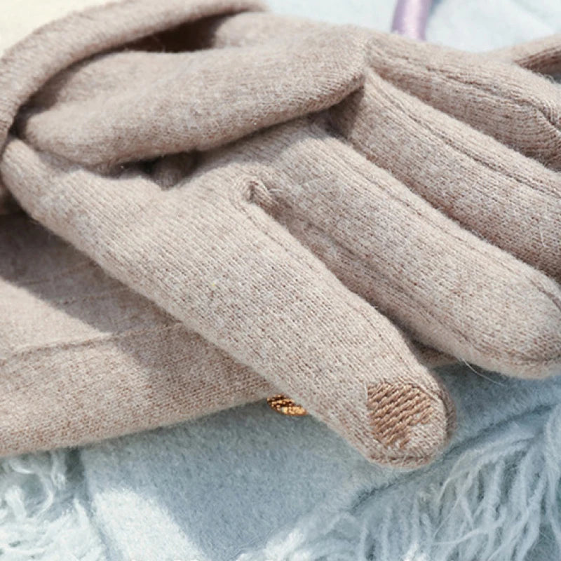 Women's Elegant Soft Touchscreen Winter Gloves