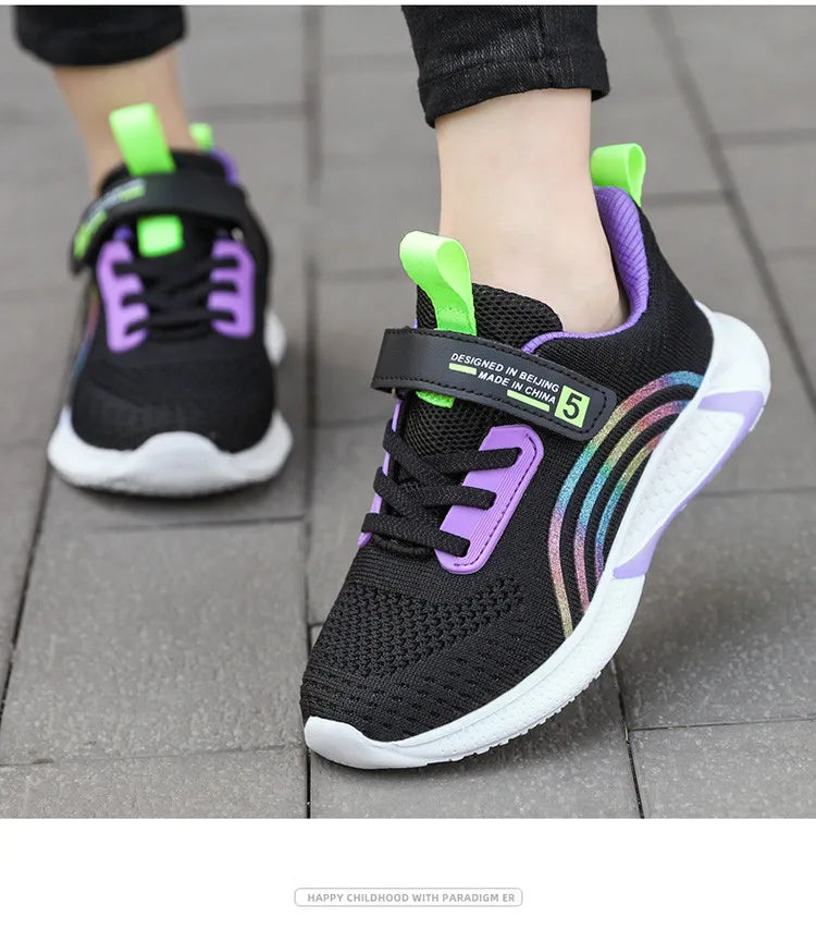 Girls' Mesh Running Sneakers