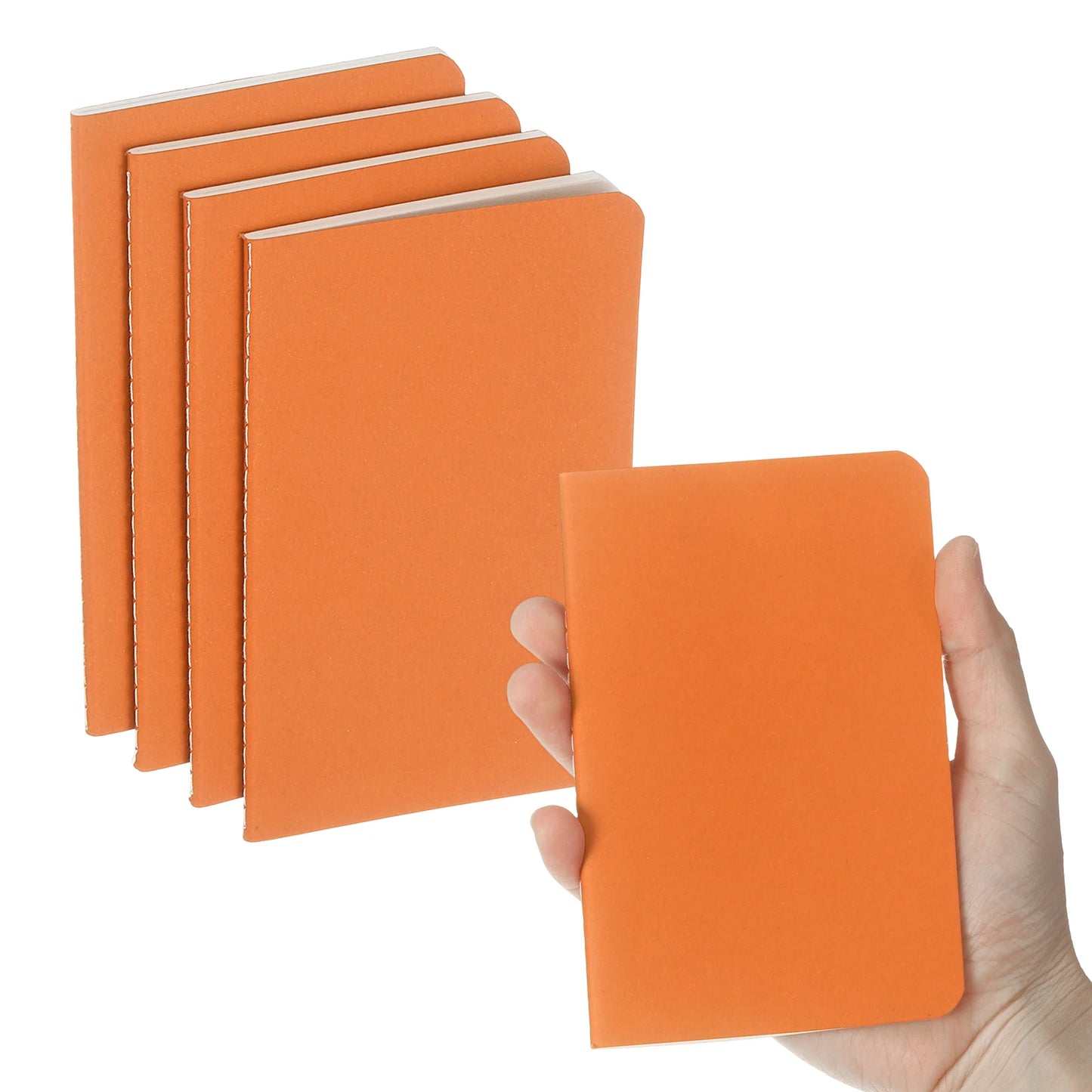4/6Pcs A6 Mini Pocket Notebook Kraft Paper Lined Journal Memo Pad 30 Sheets/60 Pages Portable Notebook Notepad Office Supplies