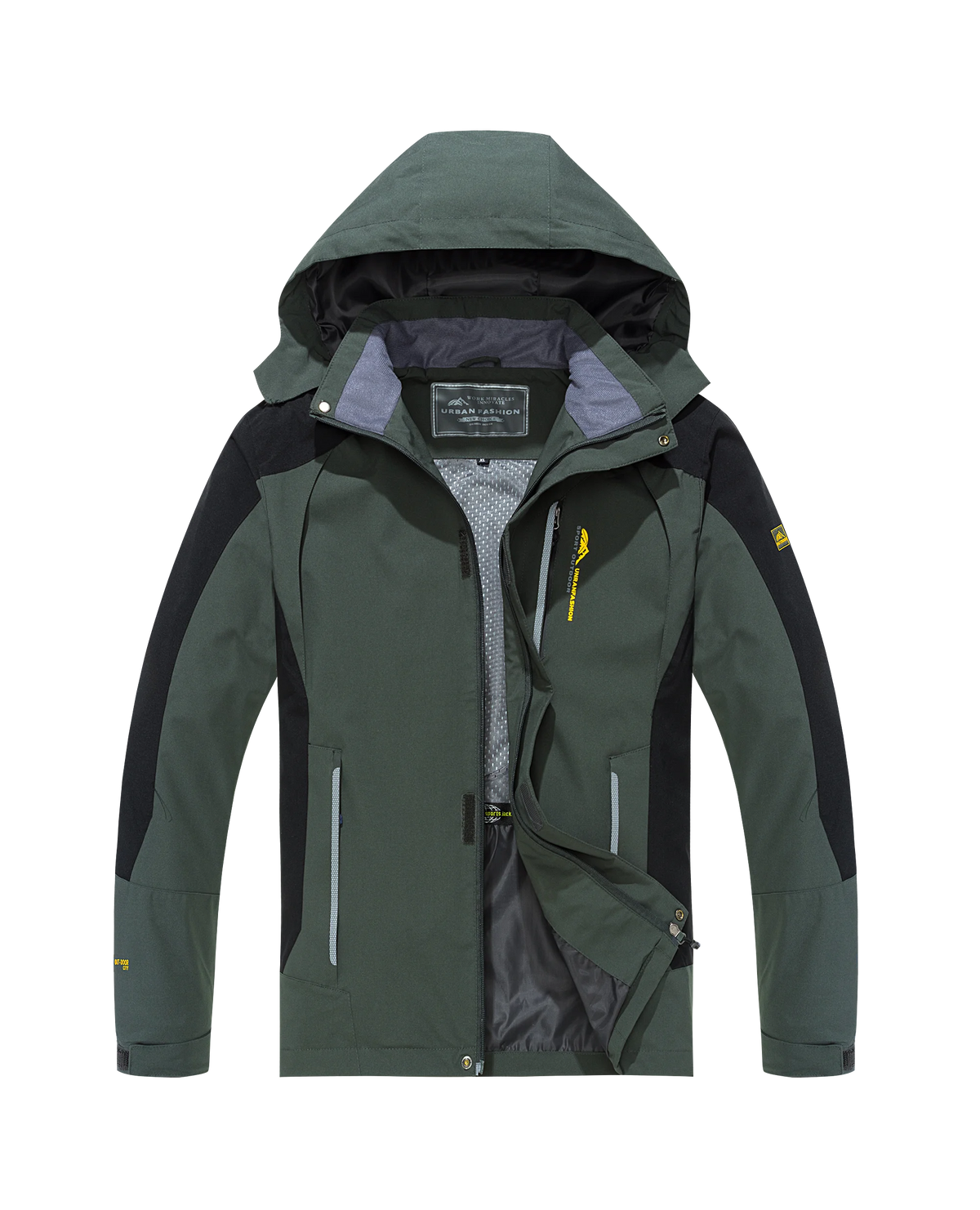 Men's Waterproof Hiking Jacket Large Size Windproof Windbreaker Camping Hunting Running Trekking Fishing Coat Men Outdoor