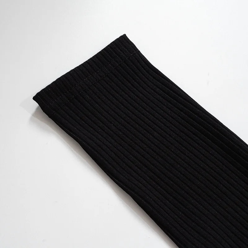 Women's Black Turtleneck Bodycon Midi Dress