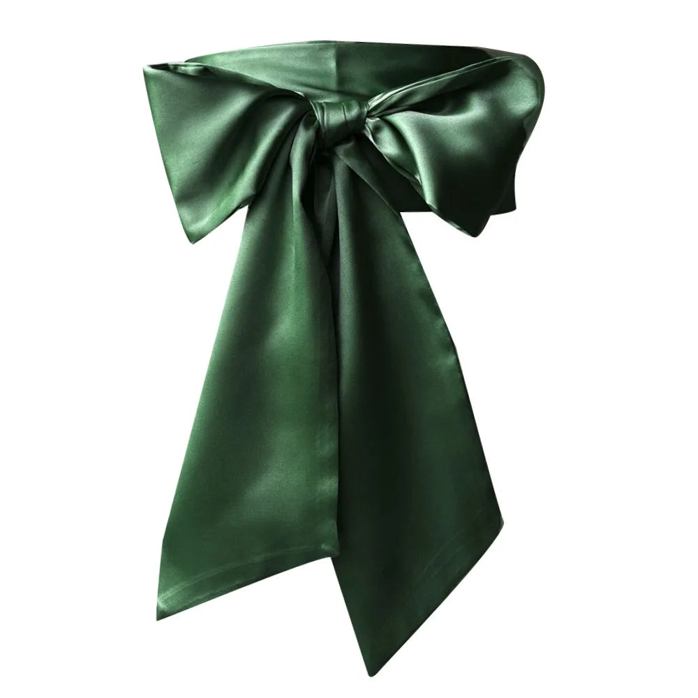 Satin Bow Waist Sash – Wide Ribbon Belt for Dresses, 20 Colours