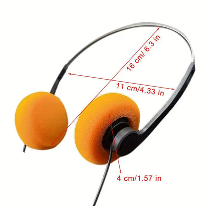 Retro Wired On-Ear Headphones – Lightweight Vintage Style