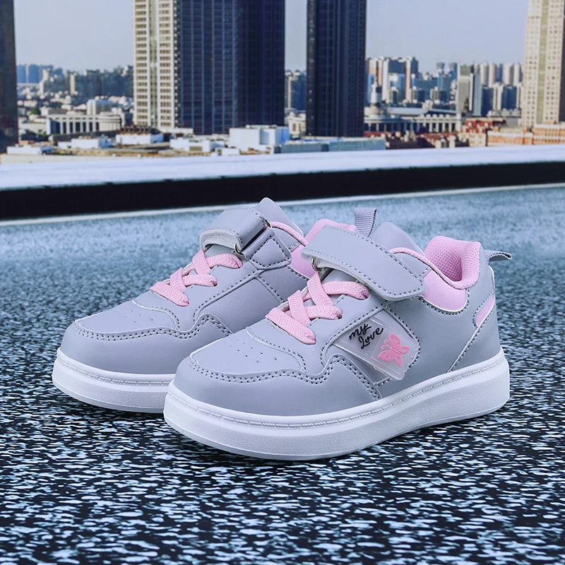 Girls' PU Leather Casual Shoes