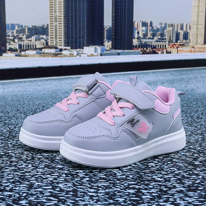 Scarpe casual in similpelle da bambina