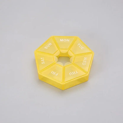 7-Day Pill Organizer – Compact Weekly Vitamin Case