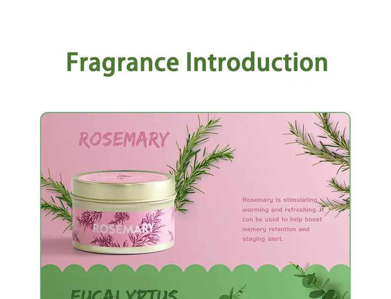 Smokeless Scented Aromatic Candles Creative Travel Tin Natural Soy Wax Scented Candles Wedding Decorative Candle Guest Gifts Box