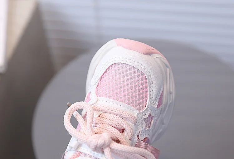 Girls' PU Leather Sneakers