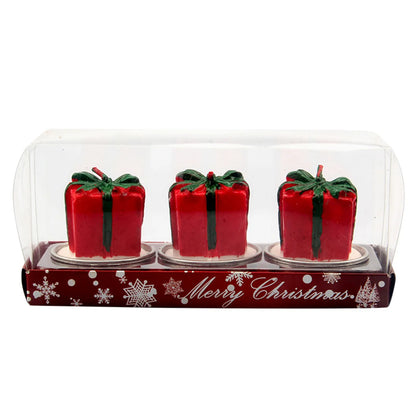 Weihnachtsfiguren-Kerzen 3er-Pack | Weihnachtsmann, Schneemann & festliche Motive | 6 Farben | Weihnachts- & Hochzeitsdekoration
