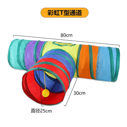 Collapsible Cat Tunnel – Crinkle Play Tube for Cats & Kittens