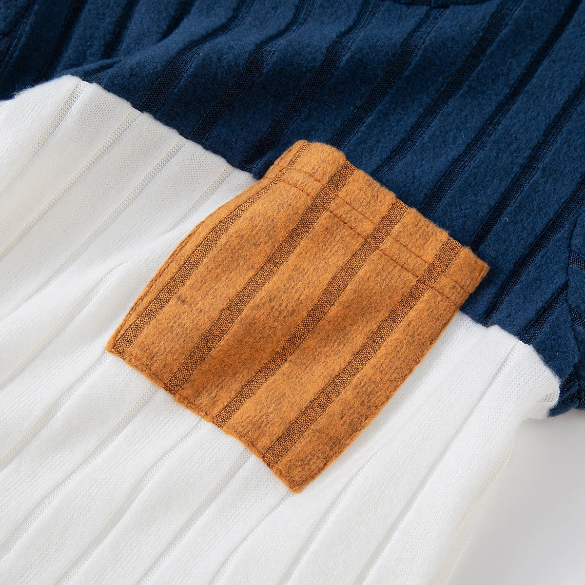 Boys' Colour Block Sweater & Pants Set - Long Sleeve Winter Outfit, Sizes 90-130