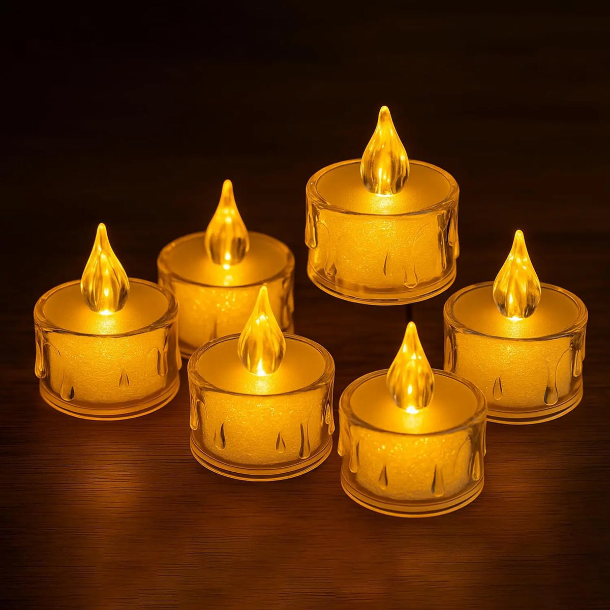 LED Flameless Pillar Candles Realistic Flickering Plastic Candle Night Light for Home Party Wedding Christmas Halloween Decor ﻿