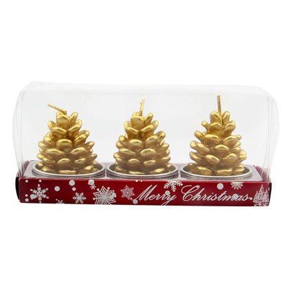 Weihnachtsfiguren-Kerzen 3er-Pack | Weihnachtsmann, Schneemann & festliche Motive | 6 Farben | Weihnachts- & Hochzeitsdekoration