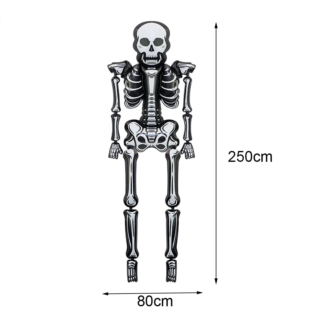 Halloween Standing Foil Balloons – Haunted House, Skull, Witch & Coffin Mylar Decorations