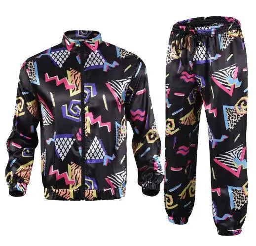 80s & 90s Retro Tracksuit Costume Set
