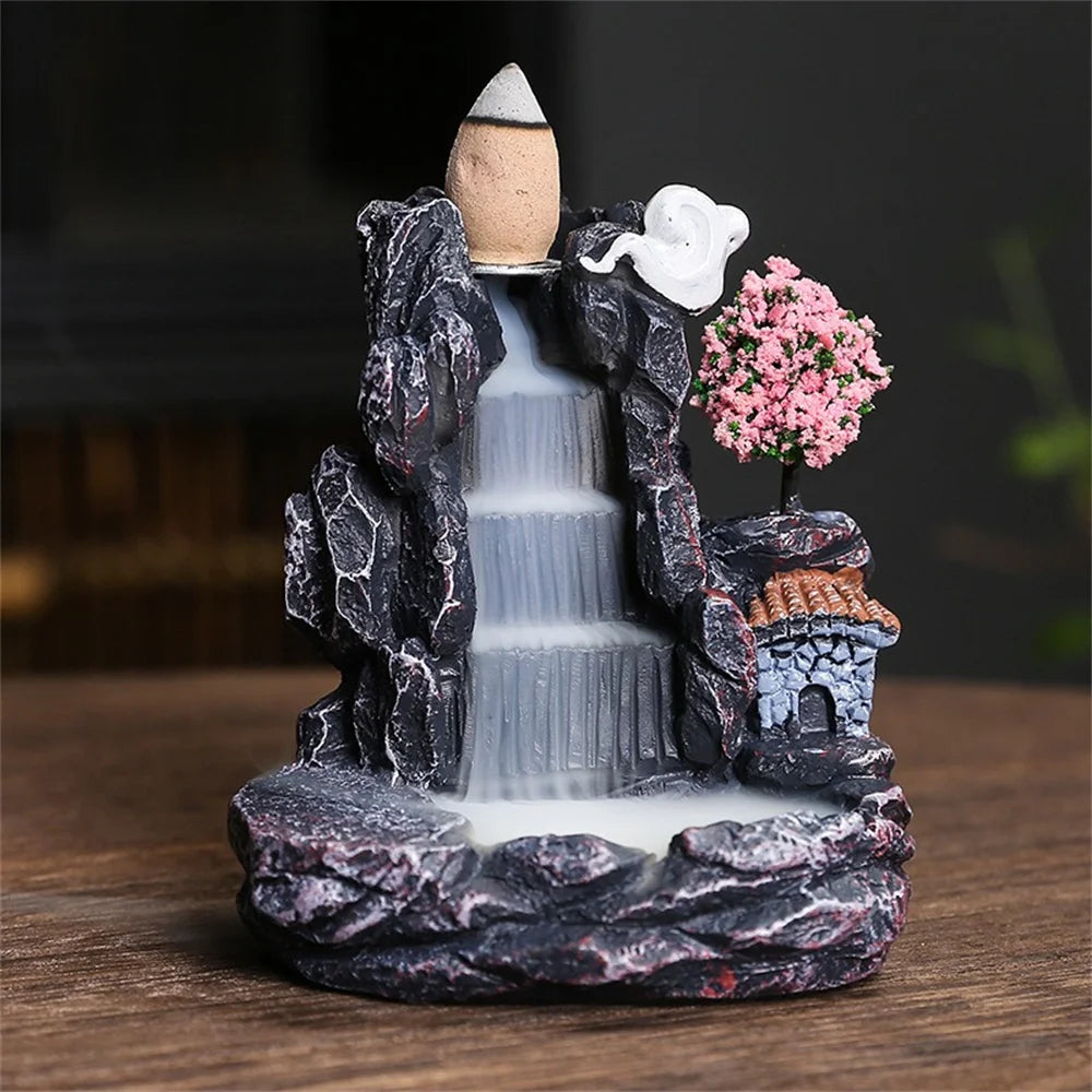 Backflow Incense Burner – Waterfall Incense Holder Decor