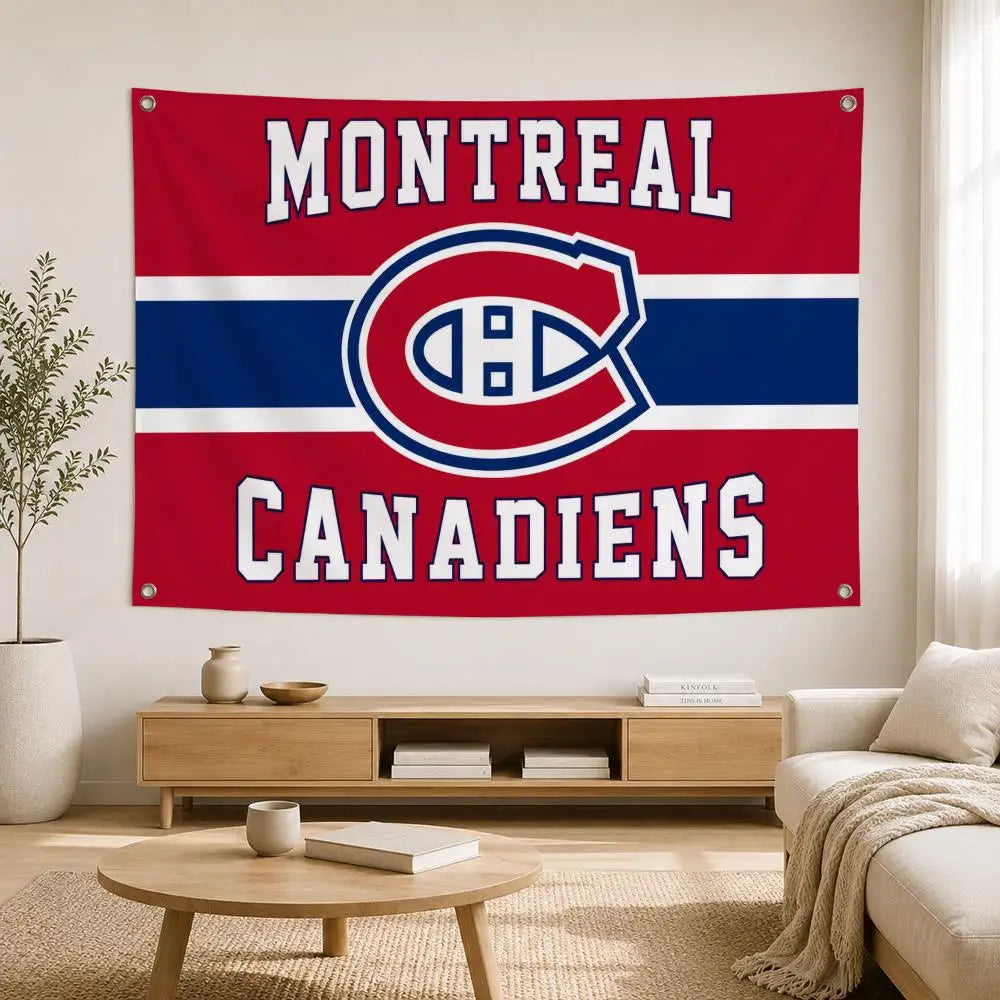 Montreal Canadiens Garden Flag | Indoor & Outdoor Yard Banner for Patio, Porch & Fan Cave