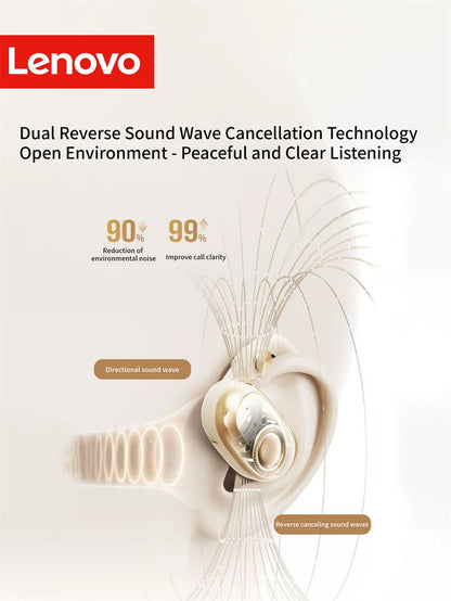Lenovo EA366 kabellose Open-Ear-Ohrhörer – Bluetooth-Kopfhörer mit Ohrbügel und Ladeetui