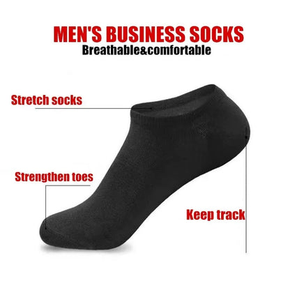 Men's Thin Low-Cut Socks – 10 Pairs, Breathable Everyday Ankle Socks