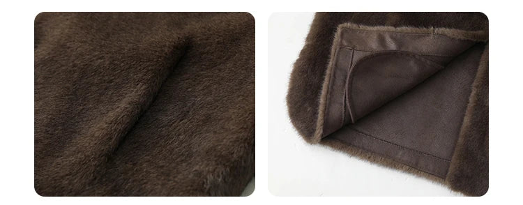 CHIC VEN Women's Jacket Loose Casual Solid Overcoat New Female Plush Coat V-neck Woman Outerwear Autumn Winter 2026