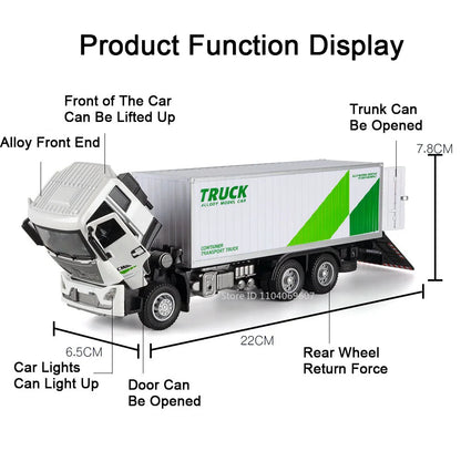 1:32 Die-Cast Produce Transport Truck – Fruit & Veggie Container Toy