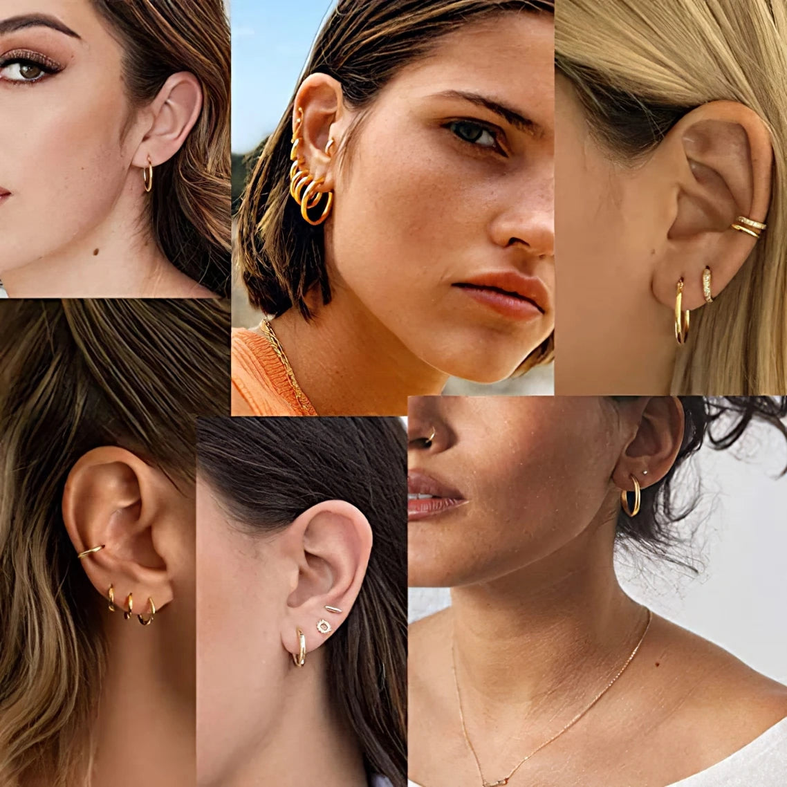 Stainless Steel Huggie Hoop Earrings – Small Gold or Silver Hoops