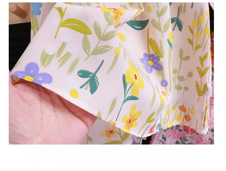 Girls' Breathable A-Line Beach Dress - Soft Summer Holiday Dress, Sizes 80-140cm