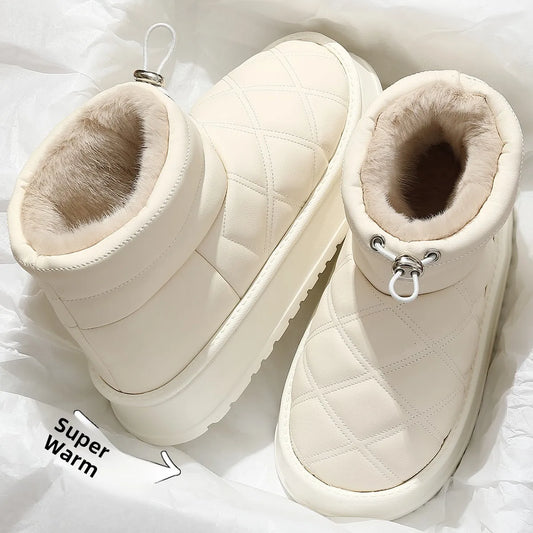 Women's Plush-Lined High-Top Winter Boots