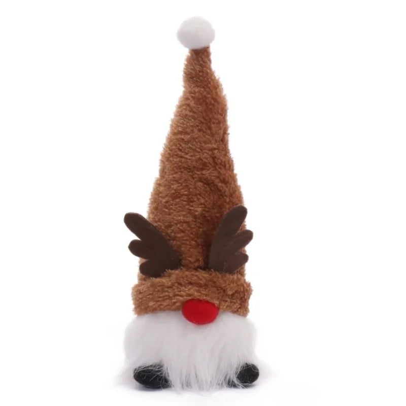 Light-Up Christmas Gnome Plush Ornament – LED Santa Gnome Decor
