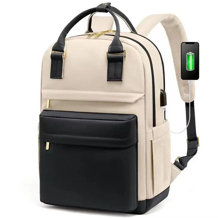 14"-15" Laptop Backpack with USB Charging Port - Tear-Resistant Business Daypack