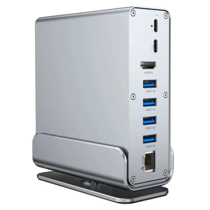 12-in-1 USB-C Hub Docking Station | 4K HDMI, RJ45 Ethernet, PD Charging for MacBook & Laptops