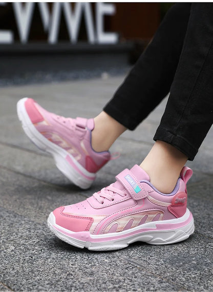 Sneakers in PU da bambina