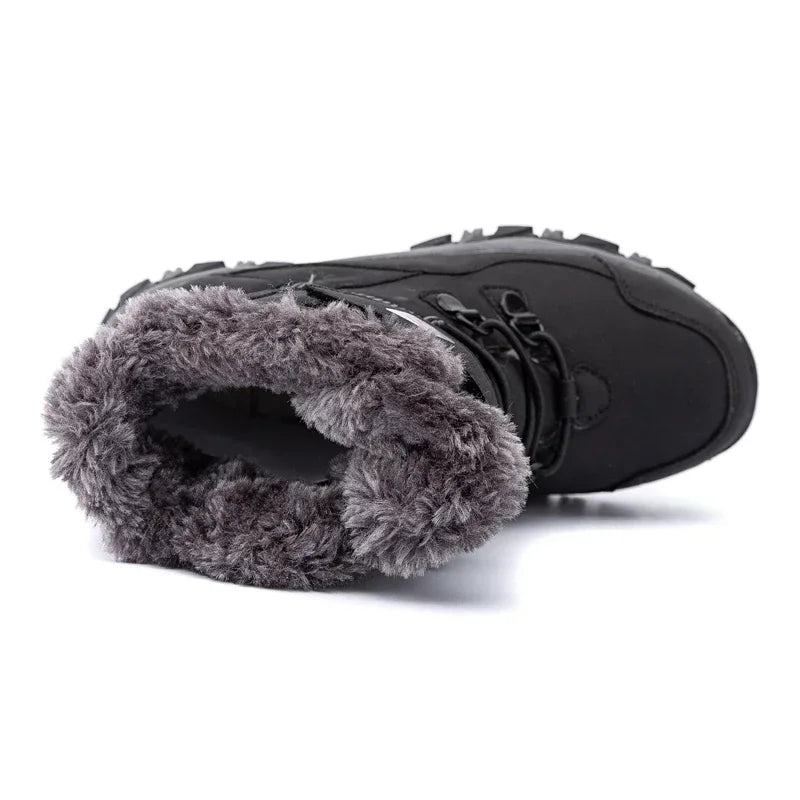 Kids' Slip-On Plush-Lined Winter Ankle Shoes