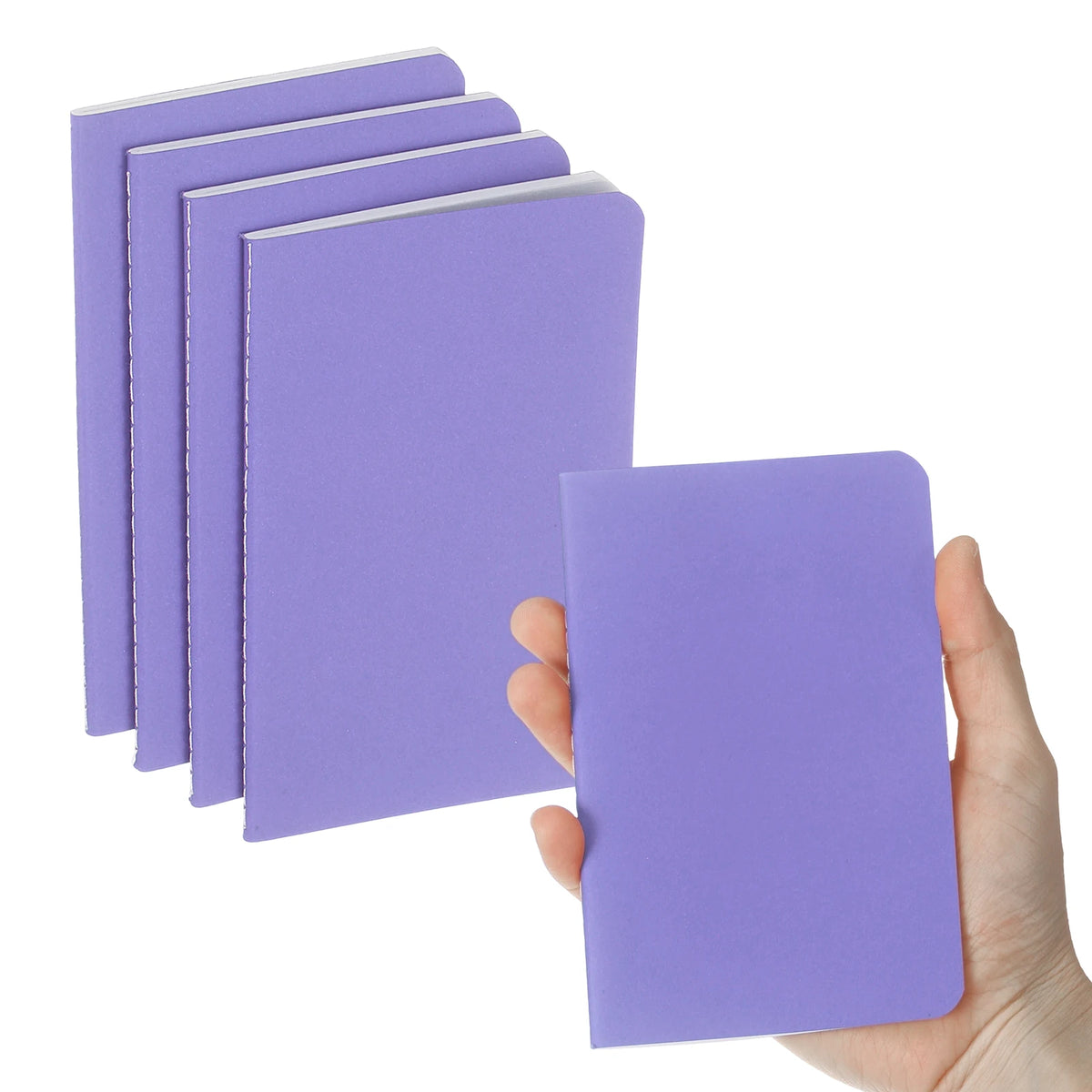 4/6Pcs A6 Mini Pocket Notebook Kraft Paper Lined Journal Memo Pad 30 Sheets/60 Pages Portable Notebook Notepad Office Supplies