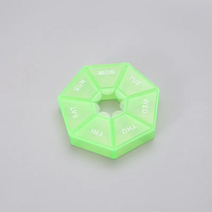 7-Day Pill Organizer – Compact Weekly Vitamin Case