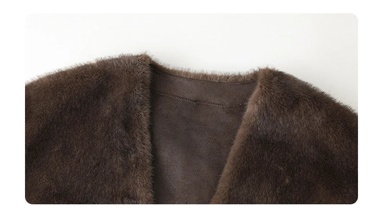 CHIC VEN Women's Jacket Loose Casual Solid Overcoat New Female Plush Coat V-neck Woman Outerwear Autumn Winter 2026