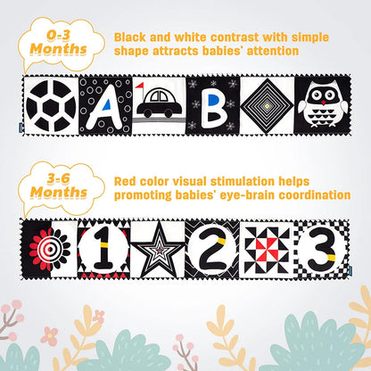 Baby Soft Cloth Book – Crinkle Sensory Book for 0–12 Months