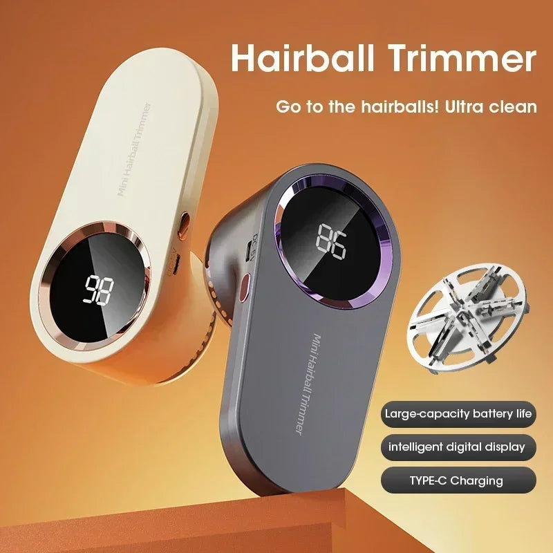 Electric Lint Remover Electric Hairball Sweater Trimmer Type-C USB Charging Convenient Smart LED Pellet Cutter Fast Household