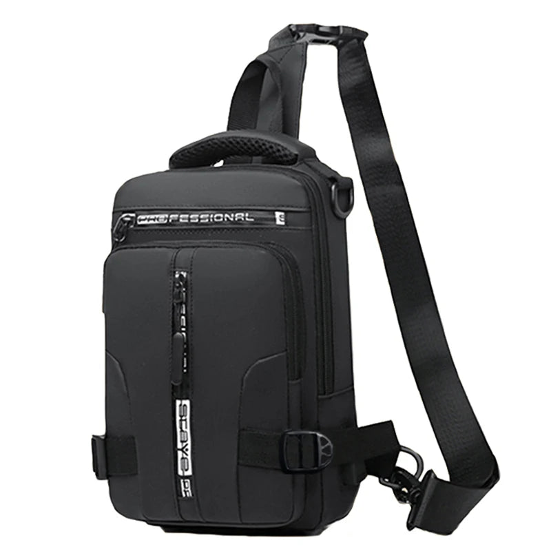 Water-Resistant Oxford Sling Chest Bag