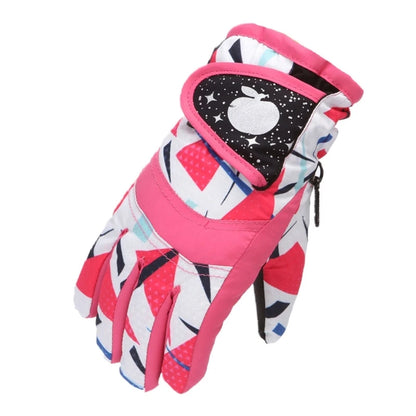 Verstellbare, gefütterte Skihandschuhe für Kinder – Alter 3–7 Jahre
