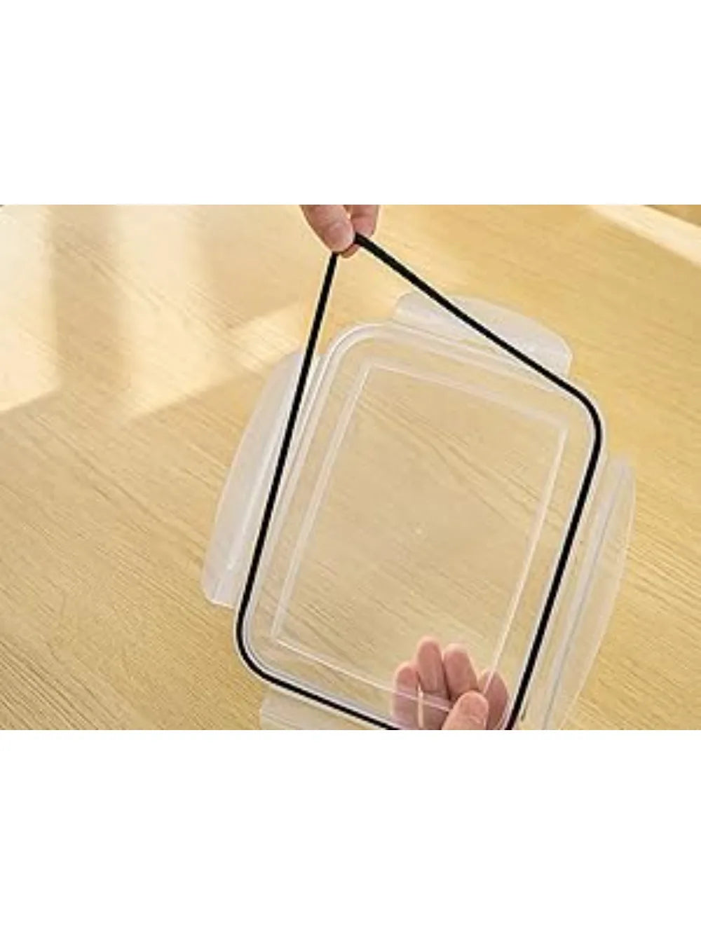 6-Piece Fridge Produce Containers with Drain Baskets & Sealed Lids