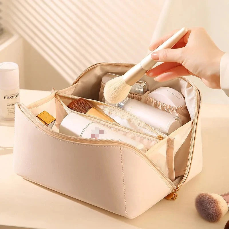 Makeup Organizer Bag – Luxury Toiletry Kit & Cosmetic Travel Case for Women