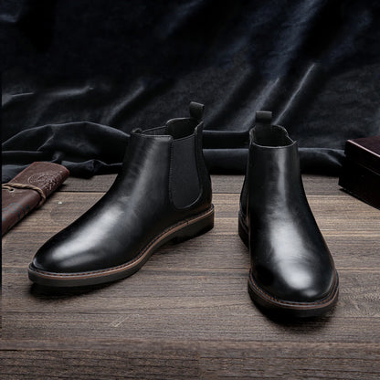 Herren-Chelsea-Boots im Slip-on-Stil mit eckiger Zehenpartie