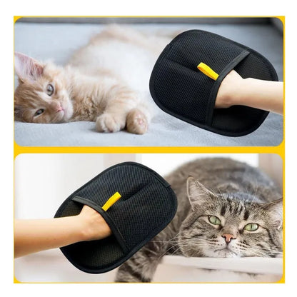 Guanti per la toelettatura degli animali domestici Spazzola rimuovi peli Guanto per la pulizia dei cuccioli Rimuovi peli di cani e gatti da divani tappeti e vestiti Accessori per animali domestici﻿ ﻿