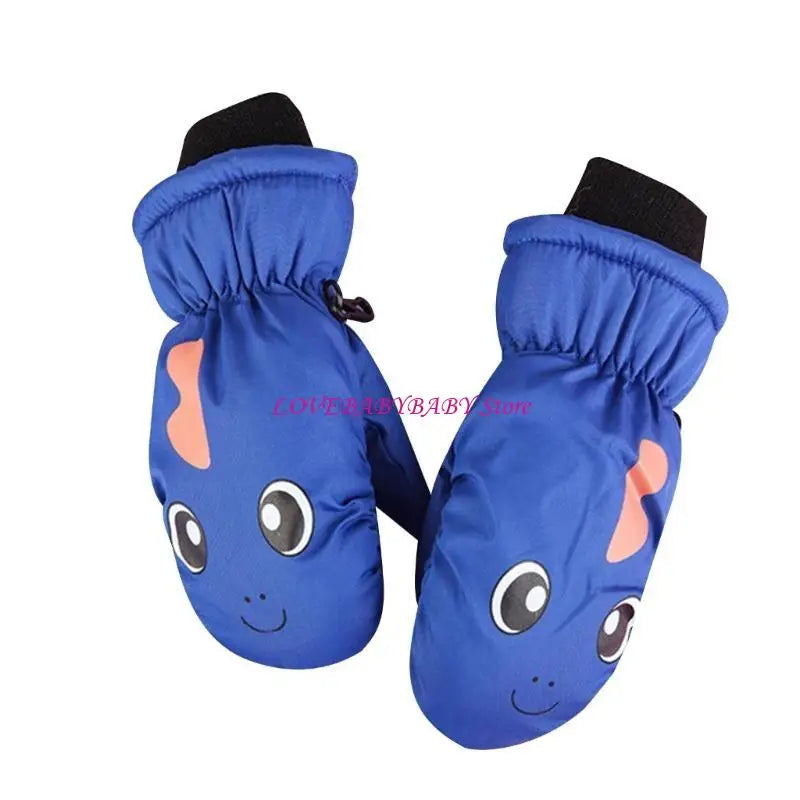 Kids' Printed Ski Mittens – Warm Snow Mittens for Ages 3–6