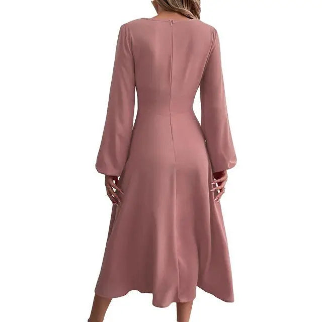 Women's V-Neck Long Dress