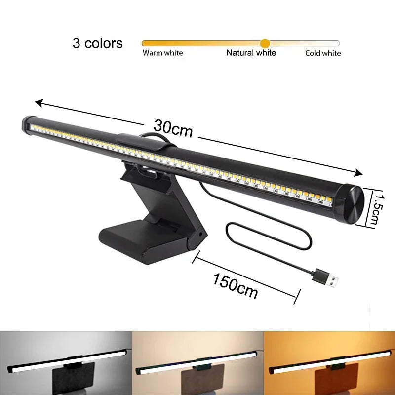 Monitor Light Bar – USB LED Screen Lamp with Stepless Dimming
