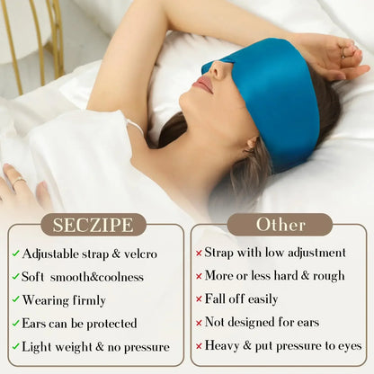 Silk-Touch Sleep Mask – Padded Light-Blocking Eye Mask