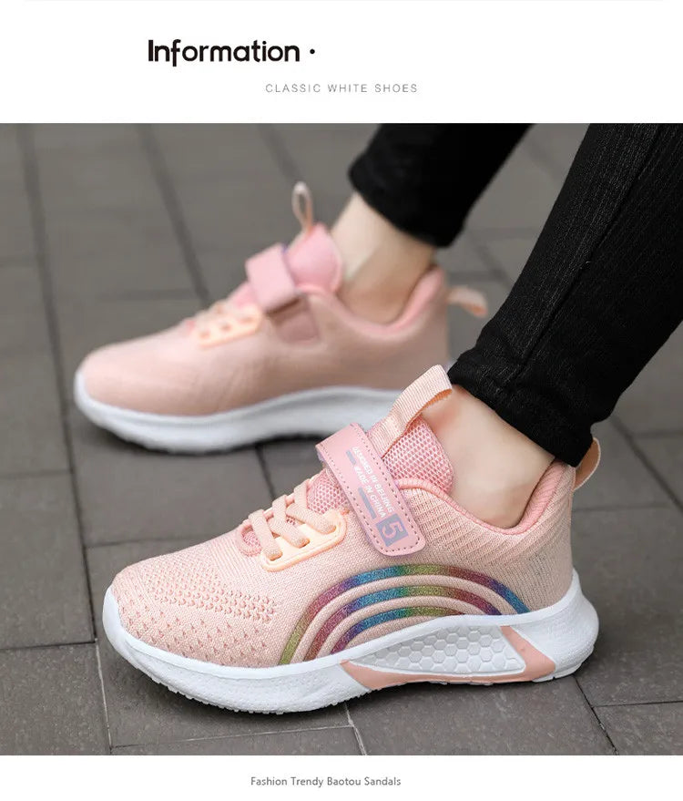 Girls' Mesh Running Sneakers