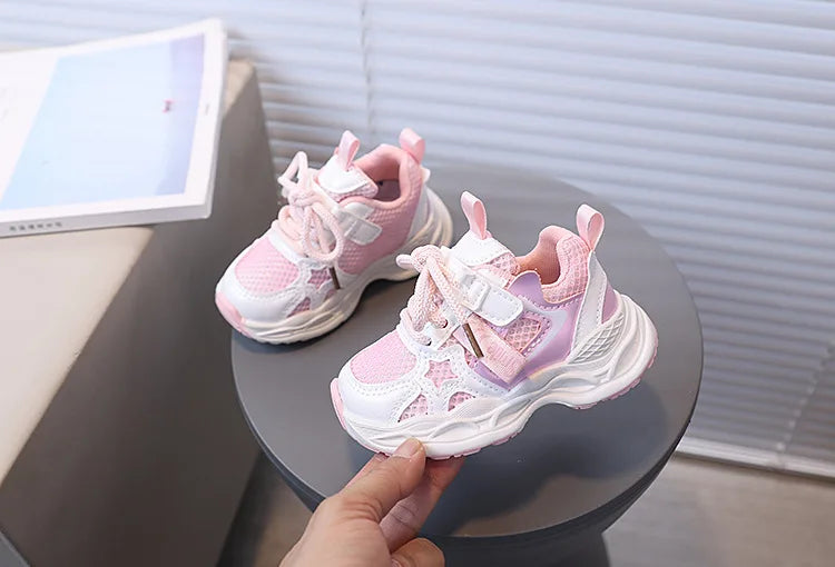 Girls' PU Leather Sneakers